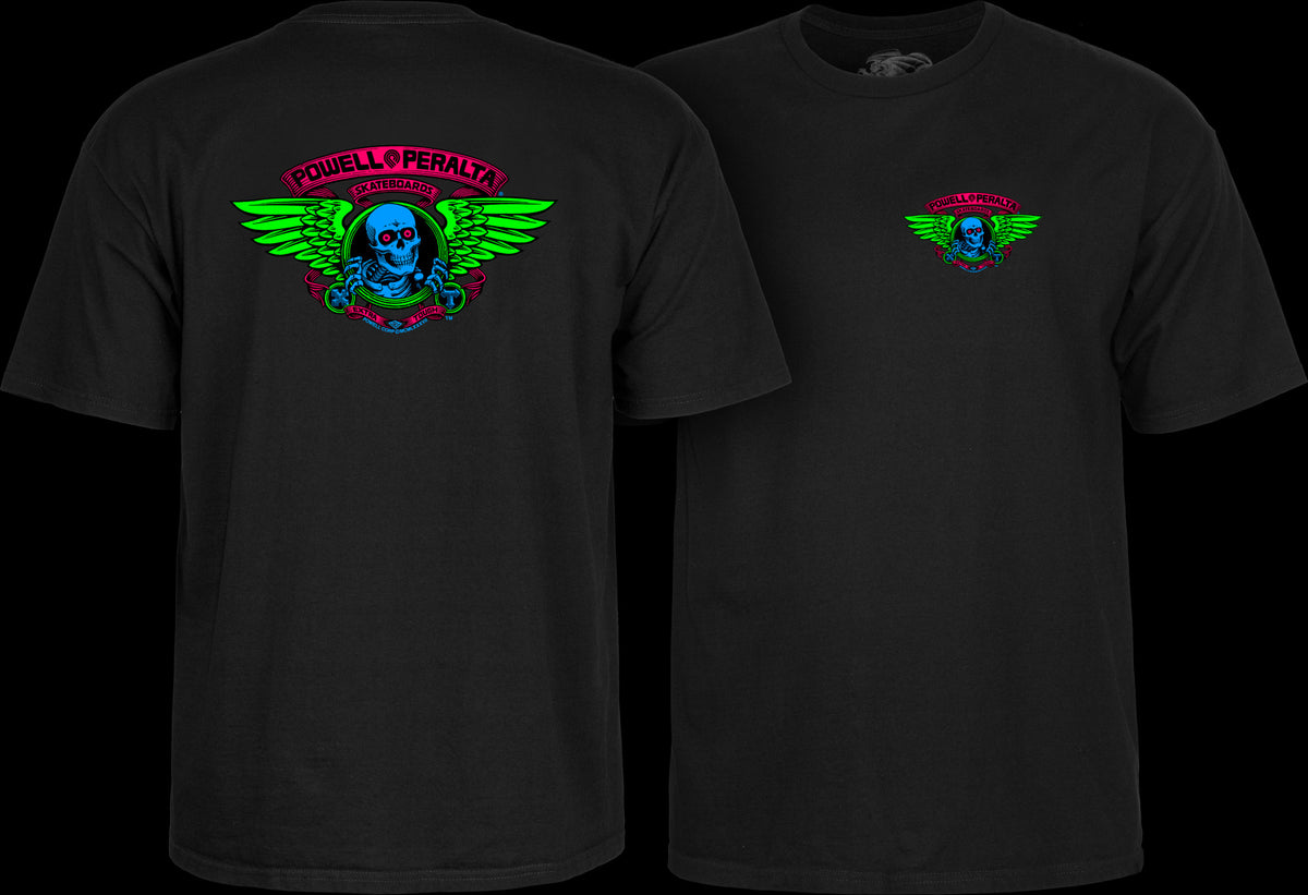 T-SH P/P WINGED RIPPER BLACKLIGHT BLK XL