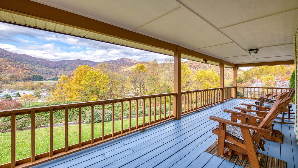 Mountain view from a Maggie Valley vacation rental