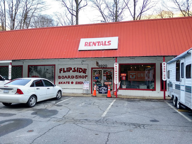 Flipside Boardshop in Maggie Valley