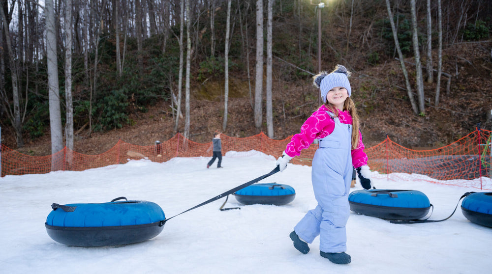 Snow tubing near Maggie Valley