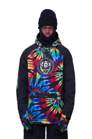 23/24 686 Men’s Waterproof Hoody GRATEFUL DEAD BLACK TIE DYE