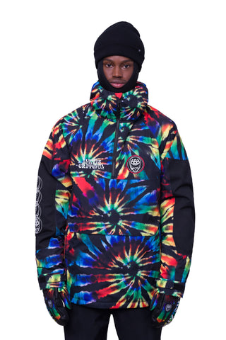 23/24 686 Mens Renewal Insulated Anorak GRATEFUL DEAD BLACK TIE DYE
