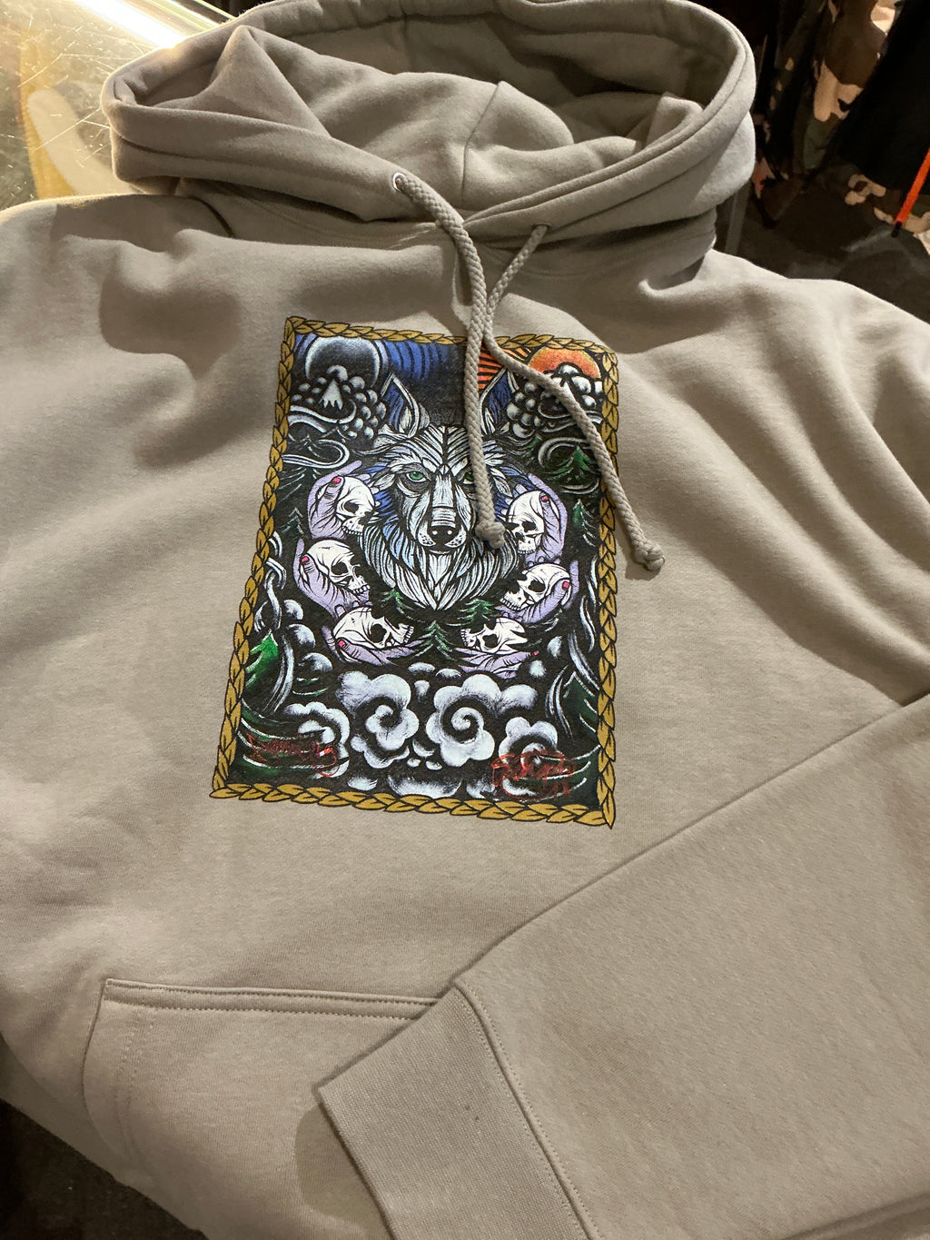 Midnight Howler Pullover Hoodie, Cement
