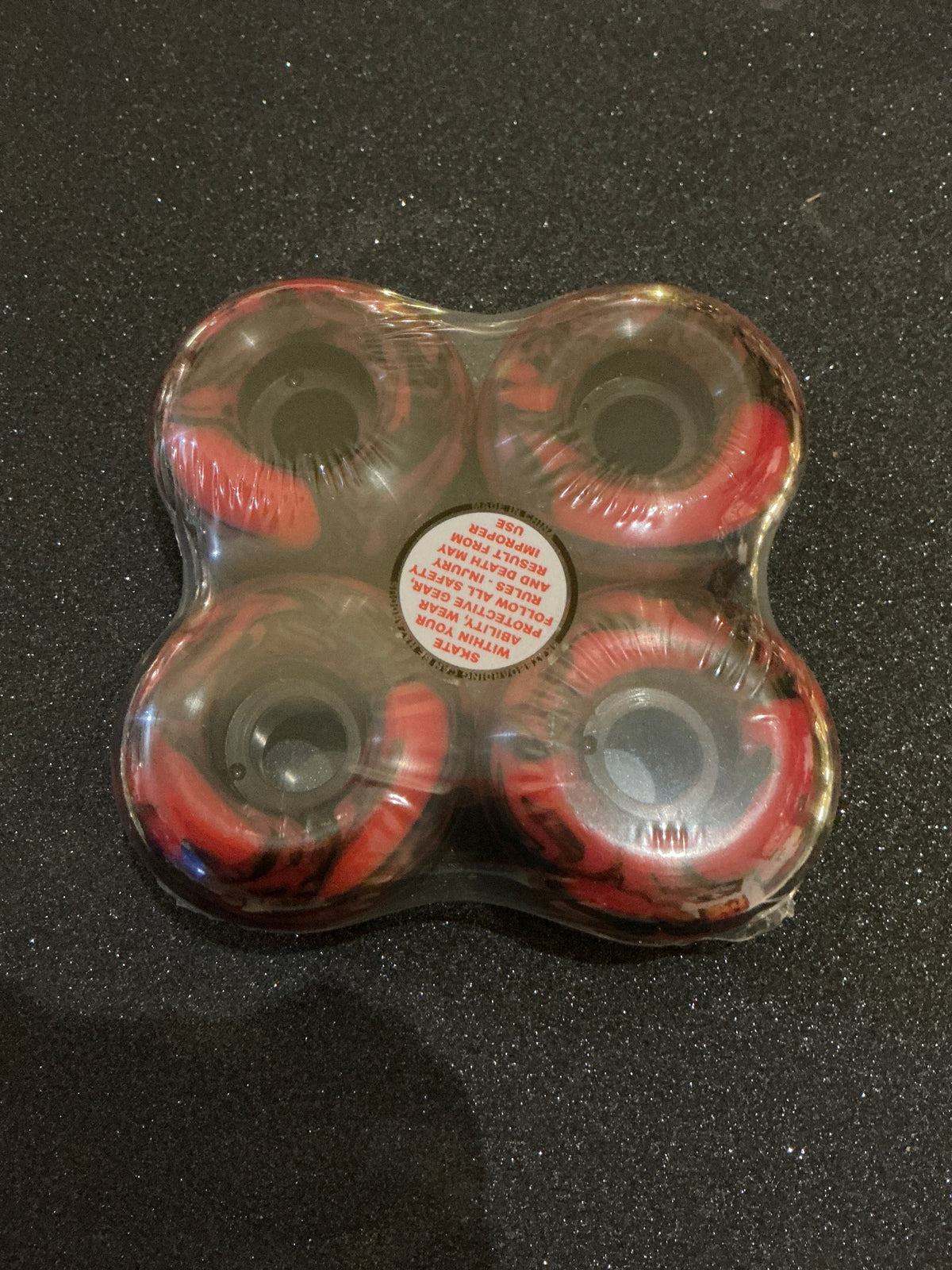 BLANK BLACK/RED MARBLE