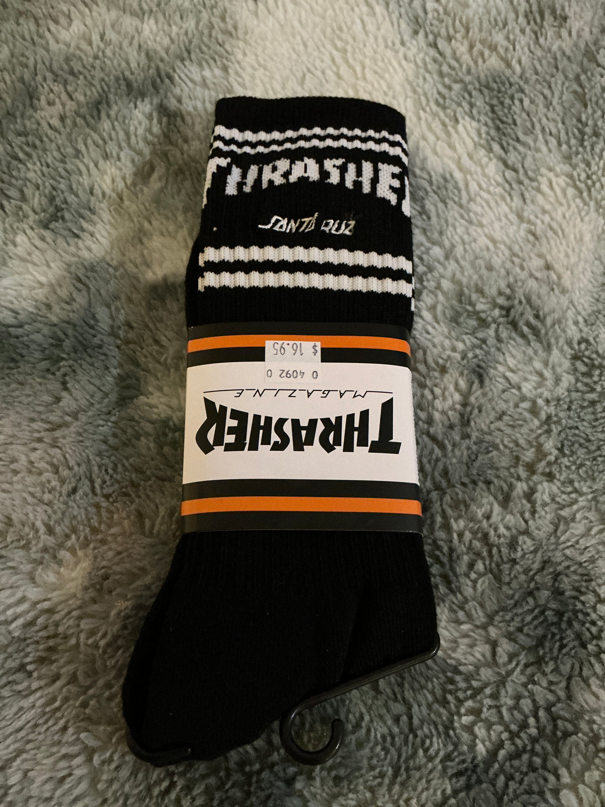 SANTA CRUZ VS THRASHER SOCKS BLK