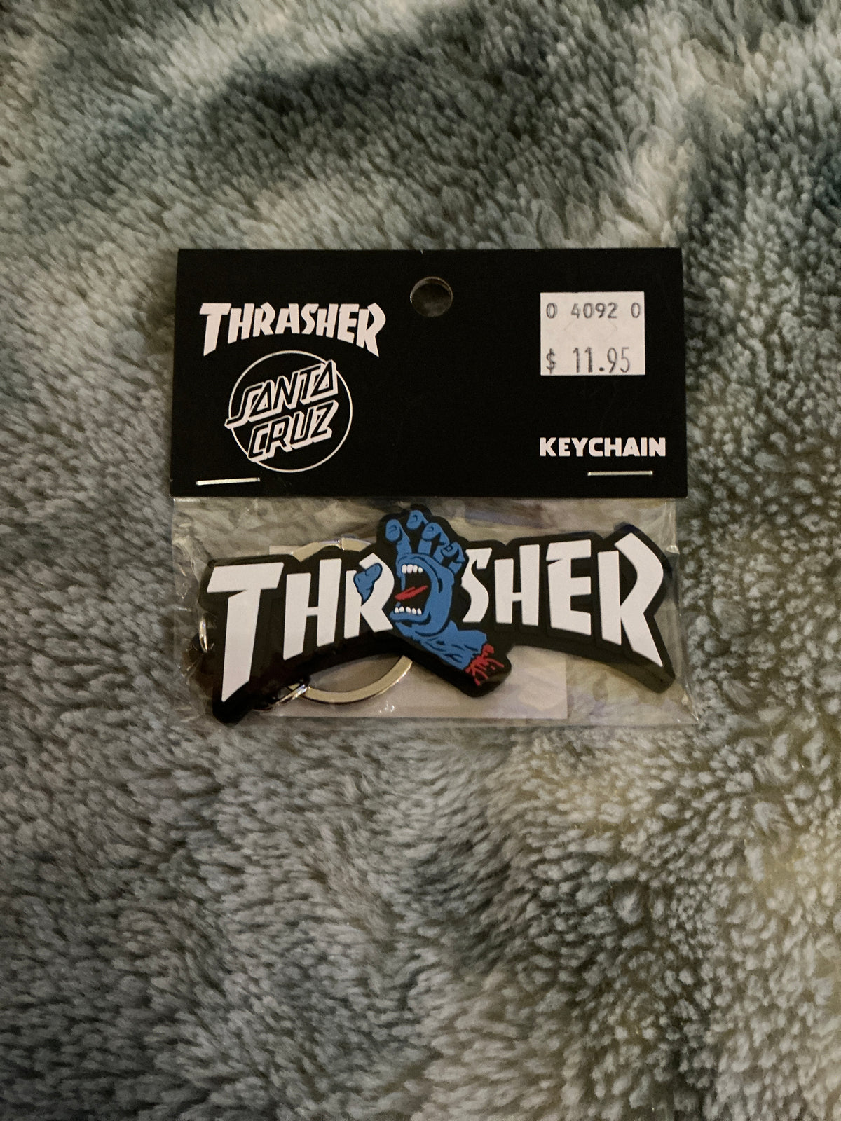 THRASHER SCREAMING LOGO KEYCHAIN SC
