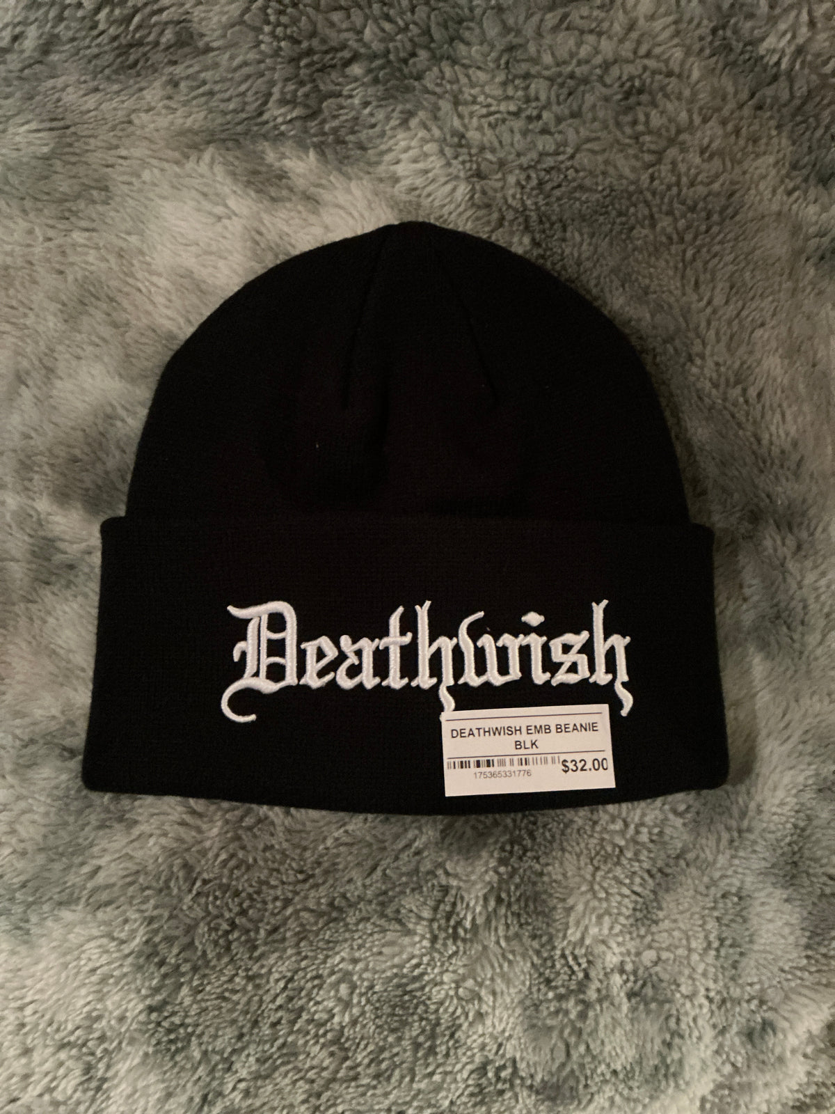 DEATHWISH EMB BEANIE BLK