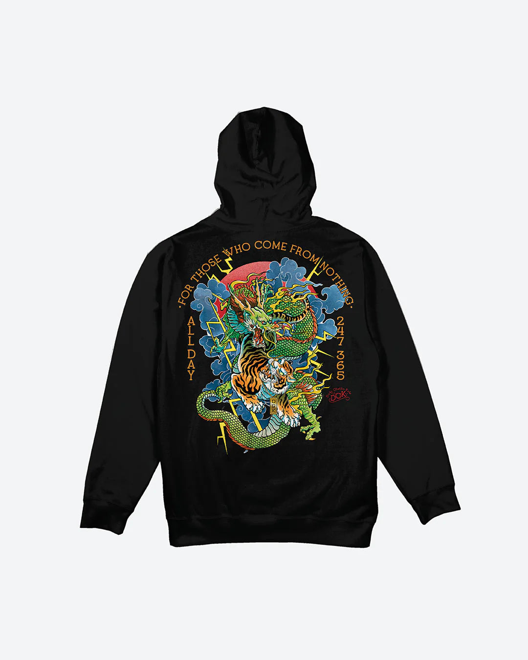 DGK Battle Hooded Fleece Black - Lrg
