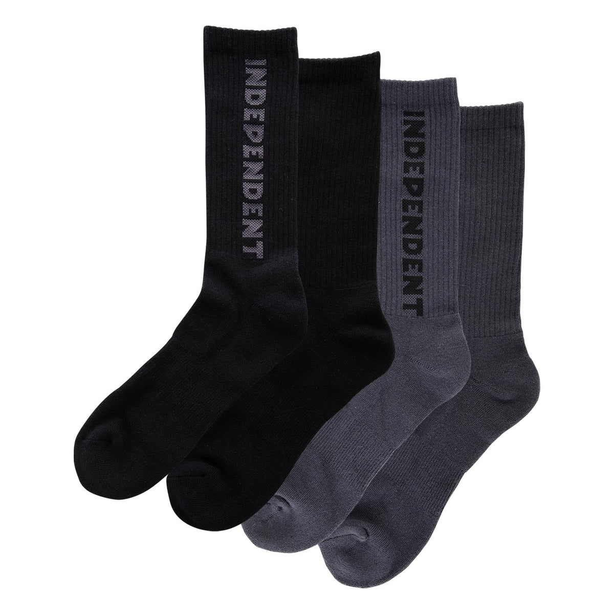 INDEPENDENT Baseline 2-Pack Crew Socks B/C