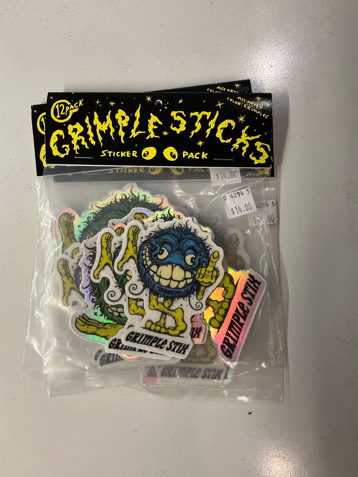 GRIMPLESTIX STICKER PACK 1