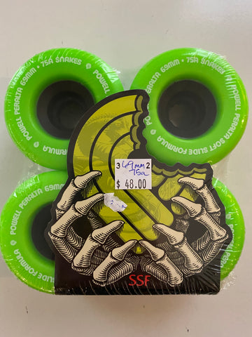 Powell Snakes 66mm 75a  Green