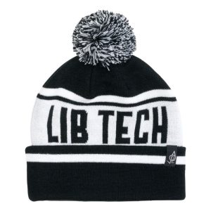 26 LIB POM BEANIE BLK/WHT