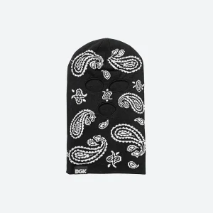 DGK Paisley Ski Mask Black - OS