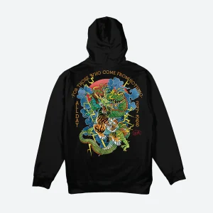 DGK Battle Hooded Fleece Black - Lrg