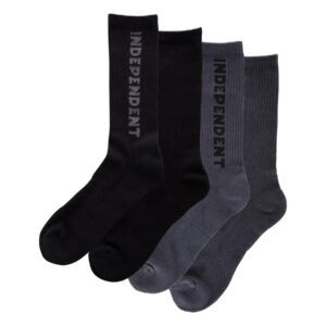 INDEPENDENT Baseline 2-Pack Crew Socks B/C