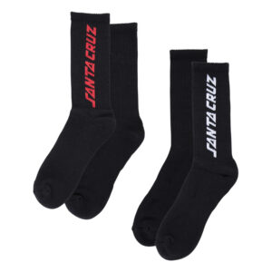 SC Solid Strip 2-Pack Crew Socks B/Multi