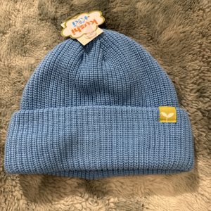 BASIC BEANIE FLEECE LINED  LT BLUE