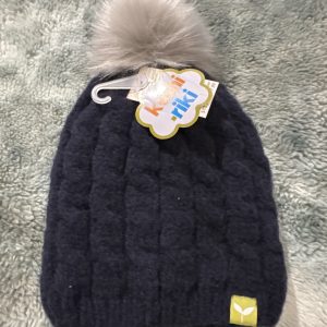 KUSHI RIKI SNOW BUNNY FLEECE LINED BEANIE NAVY