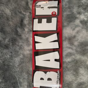 BAKER BRAND LOGO WHITE 8.25