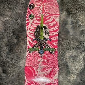 POWELL GEEGAH SKULL AND SWORD HOT PINK 9.75