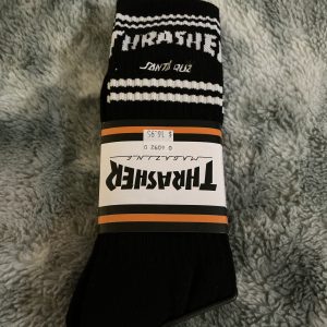 SANTA CRUZ VS THRASHER SOCKS  BLK
