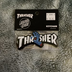 THRASHER SCREAMING LOGO KEYCHAIN SC