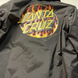 Santa Cruz x Thrasher Flame Dot Black Coaches Jacket